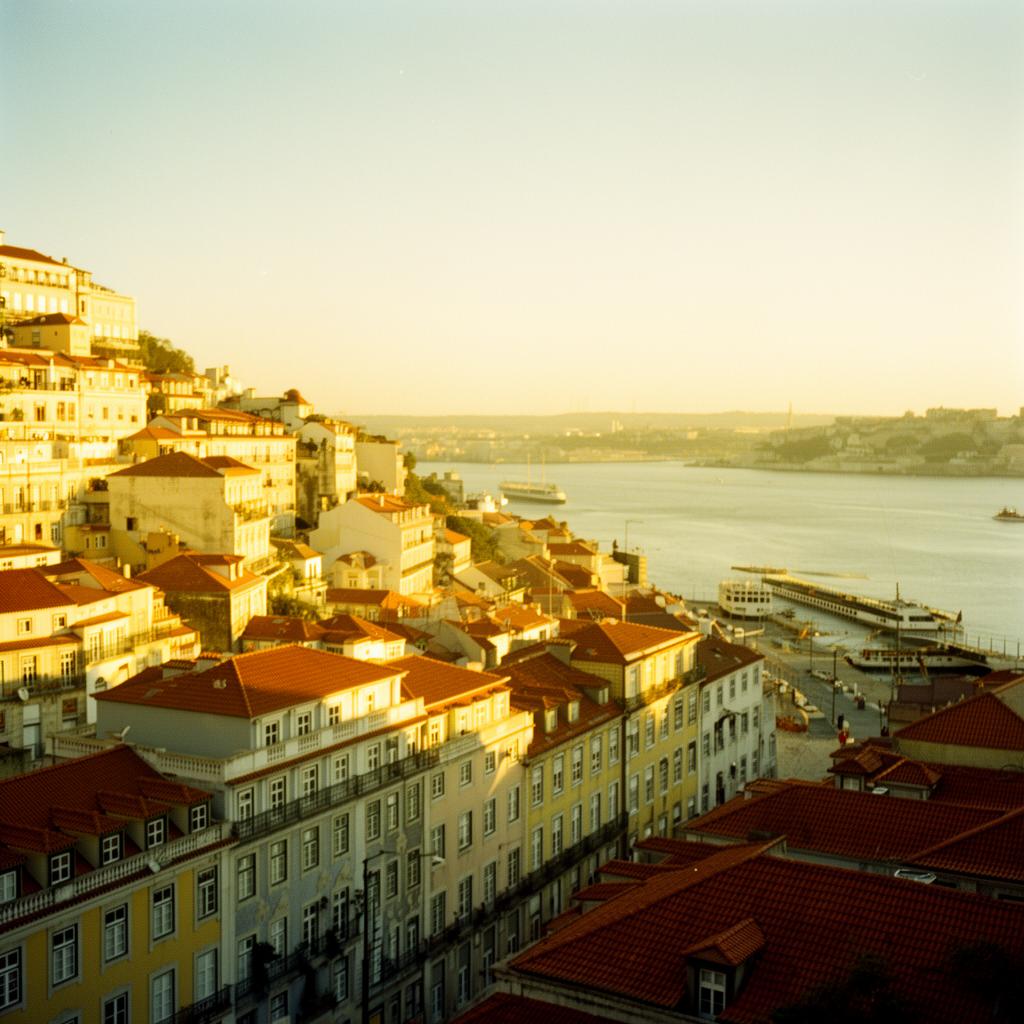 Lisbon at golden hour